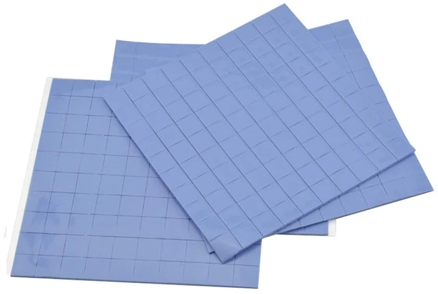 Main image of 4 Pieces Silicone Thermal Pads,100x100mm Sliced into 100Pcs | 0.5mm 1mm 1.5mm 2mm Thickness Pad Thermal Conductivity 3.0 W/mK, Heat Resistant for Laptop Heatsink CPU GPU SSD IC LED Cooler
