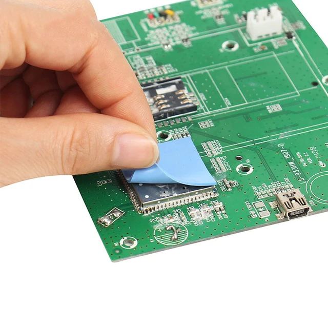 Alt view image 3 of 7 - 4 Pieces Silicone Thermal Pads,100x100mm Sliced into 100Pcs | 0.5mm 1mm 1.5mm 2mm Thickness Pad Thermal Conductivity 3.0 W/mK, Heat Resistant for Laptop Heatsink CPU GPU SSD IC LED Cooler