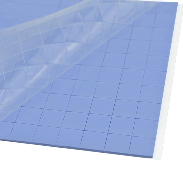 Alt view image 4 of 7 - 4 Pieces Silicone Thermal Pads,100x100mm Sliced into 100Pcs | 0.5mm 1mm 1.5mm 2mm Thickness Pad Thermal Conductivity 3.0 W/mK, Heat Resistant for Laptop Heatsink CPU GPU SSD IC LED Cooler