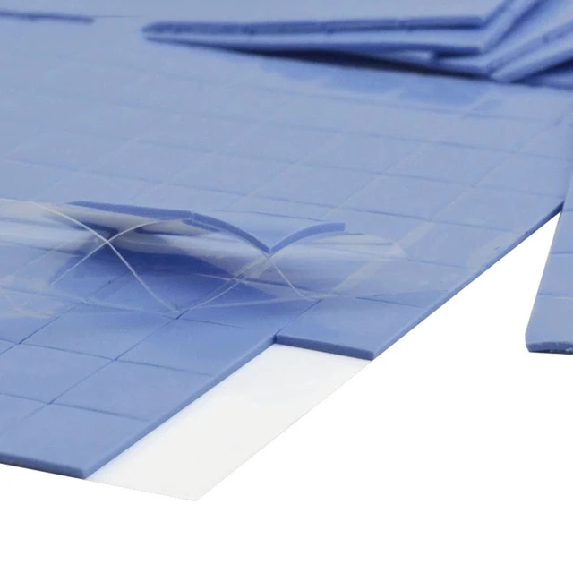 Alt view image 5 of 7 - 4 Pieces Silicone Thermal Pads,100x100mm Sliced into 100Pcs | 0.5mm 1mm 1.5mm 2mm Thickness Pad Thermal Conductivity 3.0 W/mK, Heat Resistant for Laptop Heatsink CPU GPU SSD IC LED Cooler