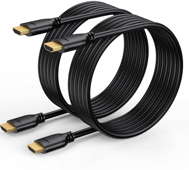 Main image of 4K HDMI Cable 6FT 2-Pack, HDMI to HDMI Cable High Speed HDMI 2.0 Cord | 4K@60Hz, 2K 1440P@144Hz, 1080P, 18Gbps, 48 bit, HDCP 2.2, HDR, 3D, ARC & Ethernet for HDTV, Laptop, Monitor, PS5, PS4, Xbox