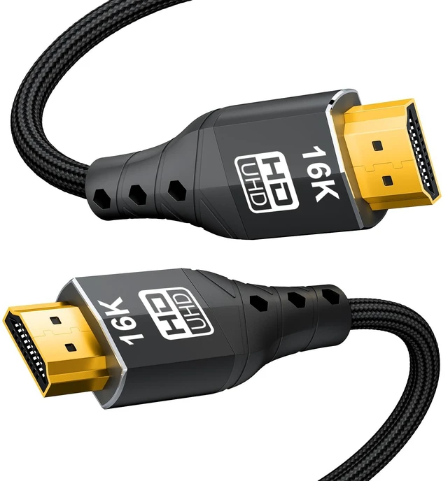 Main image of HDMI 2.2 Cable 3.3ft/1m (96Gbps, 16K/10K/8K/4K, Dynamic HDR, HDR10+, Dolby Vision, Dolby Atmos, DTS:X, HDCP 2.2&2.3) Ultra High Speed HDMI Cable Compatible with PS5, Xbox, Desktop Host