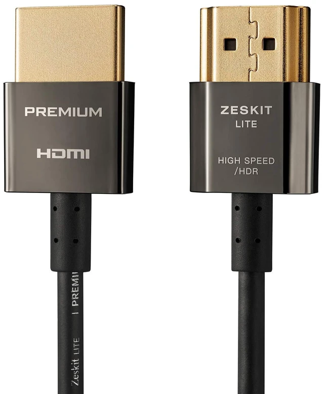 Main image of Lite 4K Premium HDMI 2.0b High Speed with Ethernet 5ft Ultra Thin, 18Gbps 4K60 ARC HDR HDCP 2.2 2.3 Compatible with Dolby Vision Apple TV 4K Roku Sony LG Samsung Vizio Xbox PS4 PS5 Switch