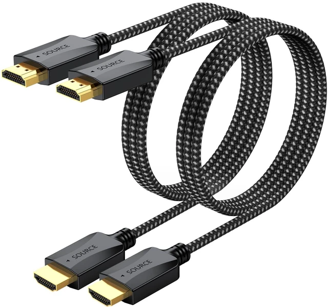 Main image of High Speed HDMI Cable 3FT 2-Pack, HDMI 2.0 4K@60Hz, 2K@165Hz/144Hz | Supports 3D, HDR, ARC, HDCP 2.2, for Monitor, TV, PS4/5, KVM, Docking Station