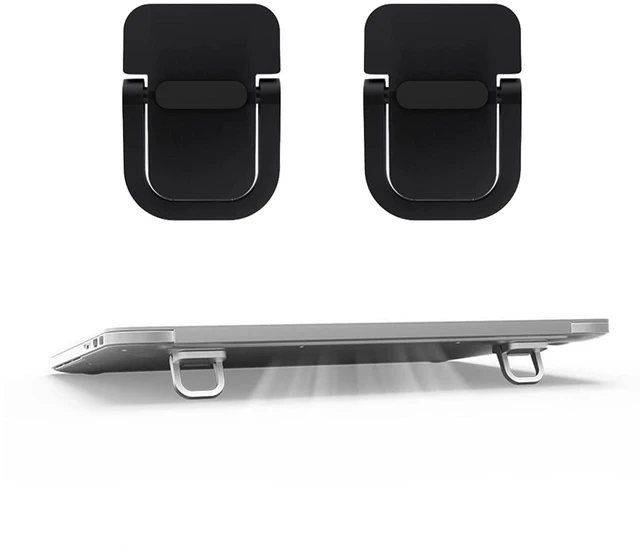 Main image of 2pcs Keyboard Stands, Mini Laptop Stand for Desk, Portable Laptop Stand Compatible with MacBook Air Pro, Dell XPS, Lenovo, HP More. (Black)