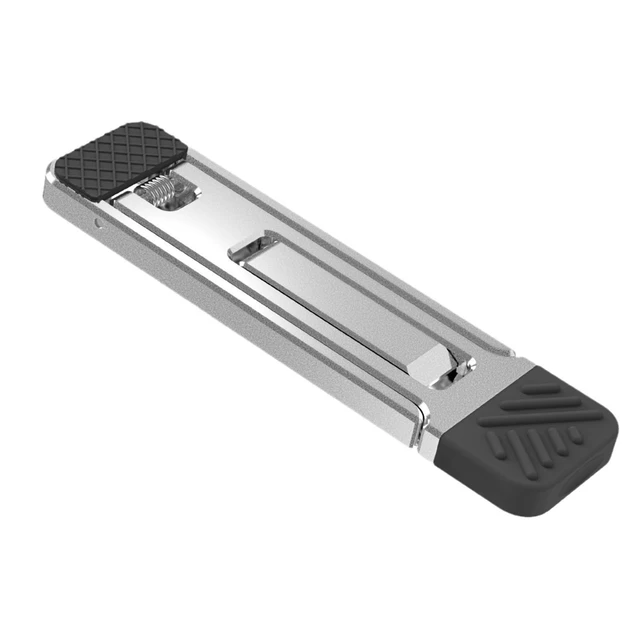 Alt view image 5 of 7 - Aluminum Portable Foldable Laptop Stand Invisible Cooling Risers Adjustable Heights Aluminum Laptop