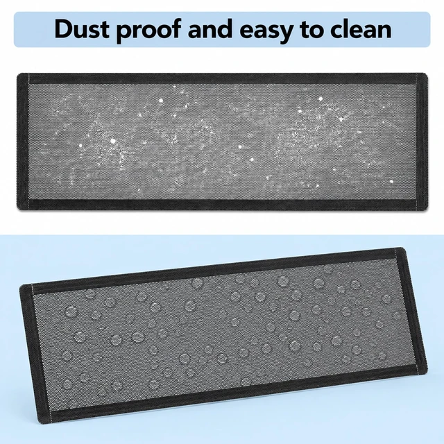 Alt view image 3 of 7 - 2 Pack Fan Cooling Cover, Computer Case Fan Dust Filter, 360 x 120mm(Black) | Magnetic Frame PC Fan Dust Mesh Cooler Filter Dustproof Computer Fan Grills, Fan Cooling Cover