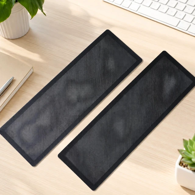 Alt view image 6 of 7 - 2 Pack Fan Cooling Cover, Computer Case Fan Dust Filter, 360 x 120mm(Black) | Magnetic Frame PC Fan Dust Mesh Cooler Filter Dustproof Computer Fan Grills, Fan Cooling Cover