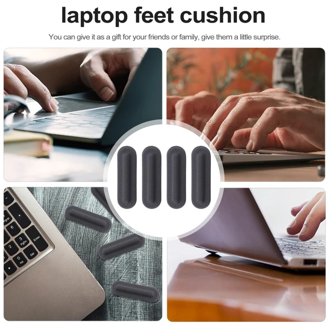 Alt view image 2 of 7 - Laptop Feet Pads Adhesive Rubber Feet for Laptop Bottom Anti-Slip Pads for Low Profile Computer Rubber Compatible with Thinkpad 4 Pack