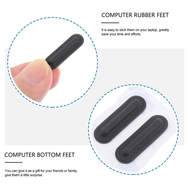 Alt view image 7 of 7 - Laptop Feet Pads Adhesive Rubber Feet for Laptop Bottom Anti-Slip Pads for Low Profile Computer Rubber Compatible with Thinkpad 4 Pack