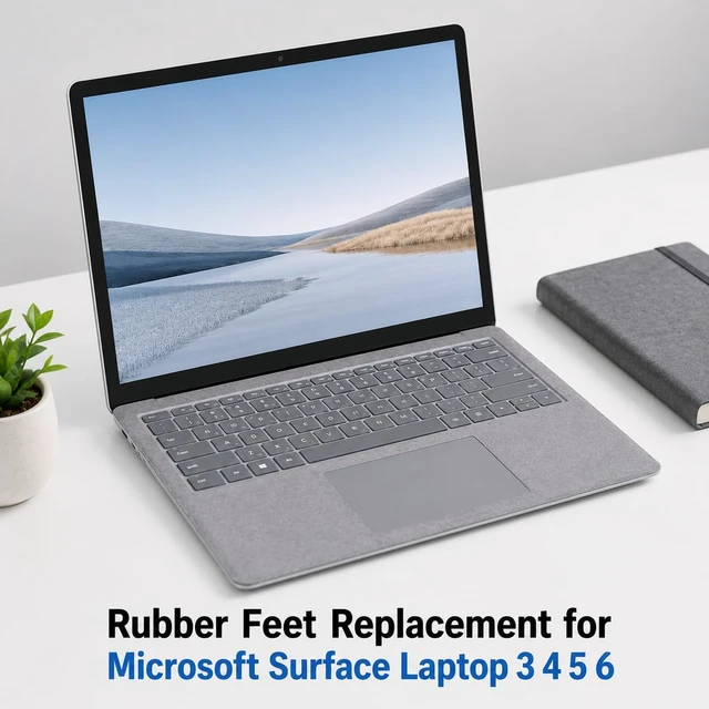 Alt view image 6 of 6 - Replacement Rubber Feet for Microsoft Surface Laptop 3/4/5/6, 4PCS | Self-Adhesive Anti-Slip Rubber Feet Pads for Surface, Bottom Rubber Foot Replacement for Surface Laptop