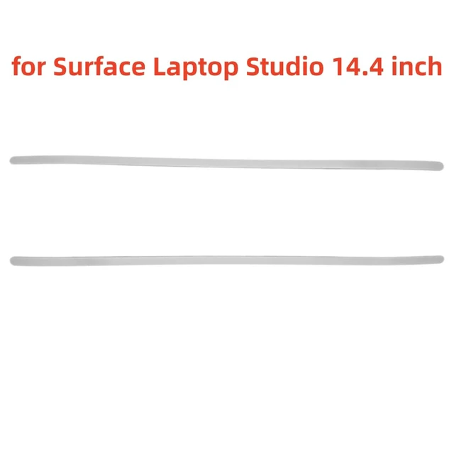 Alt view image 2 of 6 - Rubber Feet Strips Replacement for Microsoft Surface Laptop Studio 14.4 inch Nonskid Bumper Rubber Strips Grey
