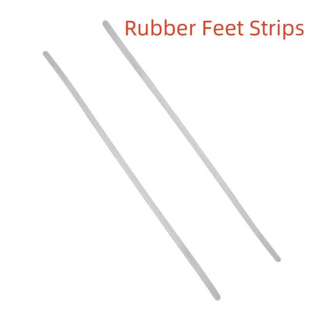 Alt view image 6 of 6 - Rubber Feet Strips Replacement for Microsoft Surface Laptop Studio 14.4 inch Nonskid Bumper Rubber Strips Grey