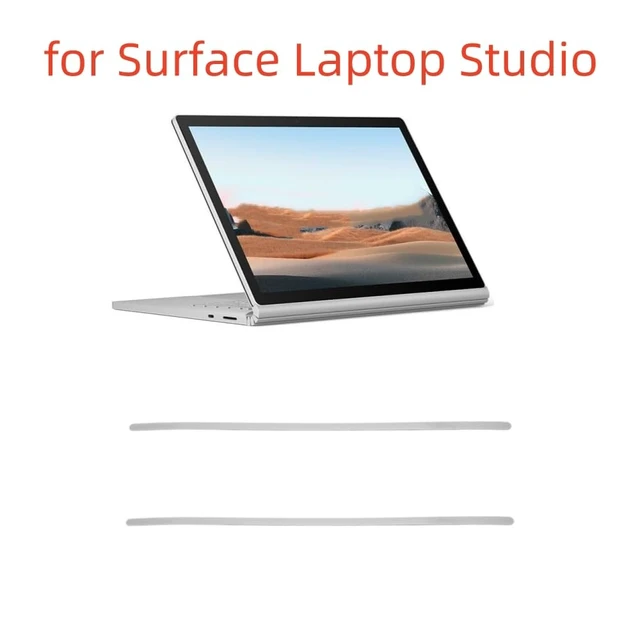 Alt view image 5 of 6 - Rubber Feet Strips Replacement for Microsoft Surface Laptop Studio 14.4 inch Nonskid Bumper Rubber Strips Grey
