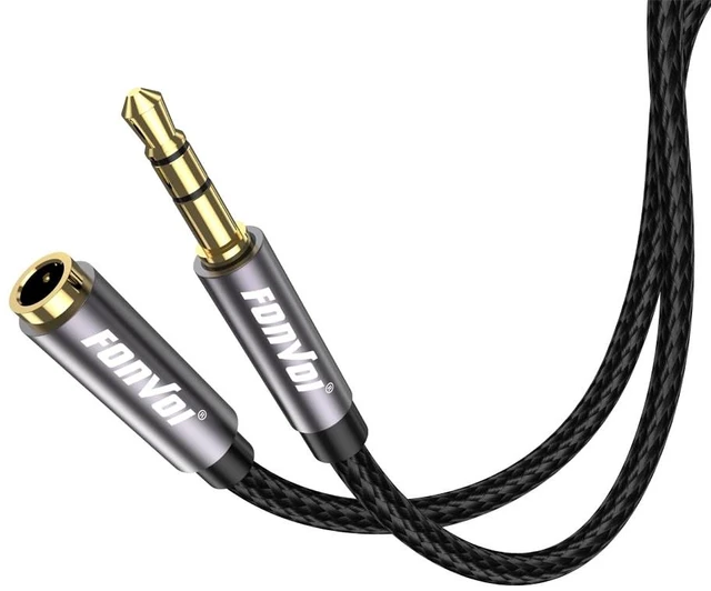 Main image of 20FT 3.5mm Aux Jack Audio Extension Cable,Male to Female,TRS Headphone Extension Cable Compatible with Heaphone, MP3 Players iPhone iPad Tablets Media Player
