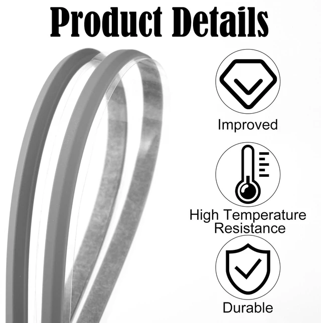 Alt view image 4 of 7 - 2pcs Laptop Rubber Feet Strips Replacement for HP | Anti-Slip Laptop Bottom Bumper Foot Pads,for HP 15-DY 15T-DY 15-EF 15-ER 15-FR 15S-FQ TPN-Q222 Q230 Series 11.6x0.24in, Gray