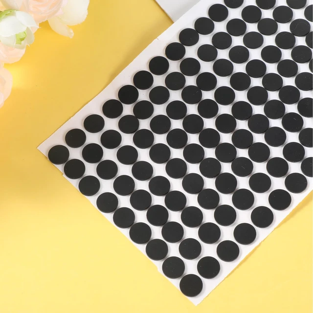 Alt view image 6 of 7 - 162Pcs 3/8" Small Round Anti Slip Furniture Pad 1cm Black Silicone Rubber Stickers Self Stick Non Slip Sticky Pad Adhesive Silicone Pads 0.4" Stick On Rubber Pads for Furniture