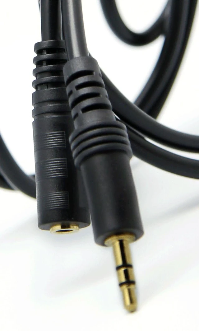 Alt view image 3 of 4 - 1.5M 5 Feet 3.5mm Jack Audio Stereo Earphone M/F Extension Cable Cord Male to Female