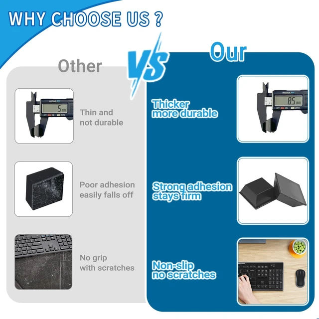 Alt view image 3 of 7 - 32 Pcs Adhesive Rubber Feet for Electronics, Rubber Bumpers self Adhesive