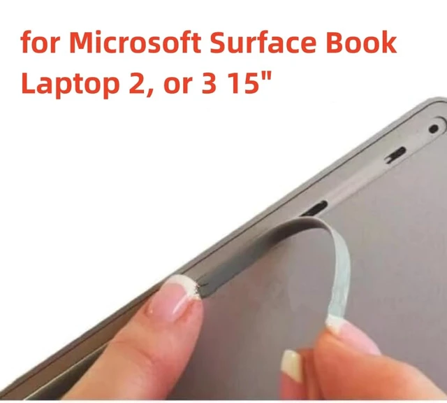 Alt view image 3 of 7 - Rubber Feet Strips Replacement for Microsoft Surface Book Laptop 2 or 3 15" - Bottom Case Nonskid Silicone Bumper Foot Strip