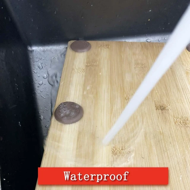 Alt view image 4 of 6 - Rubber Feet for Cutting Board, 8 Pack Self-Adhesive Non Slip Rubber Bumper Pads for Chopping Boards, Butcher Blocks, Serving Trays, Kitchen Countertops and Small Appliances
