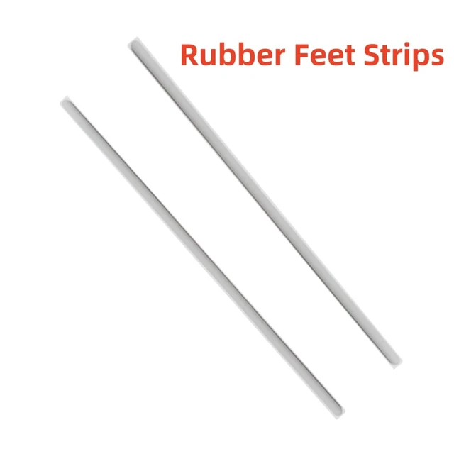 Alt view image 3 of 7 - Rubber Feet Strips Replacement for Dell XPS 13 9370 9380 for Laptop Bottom Case Nonskid Silicone Bumper Rubber Foot Strips