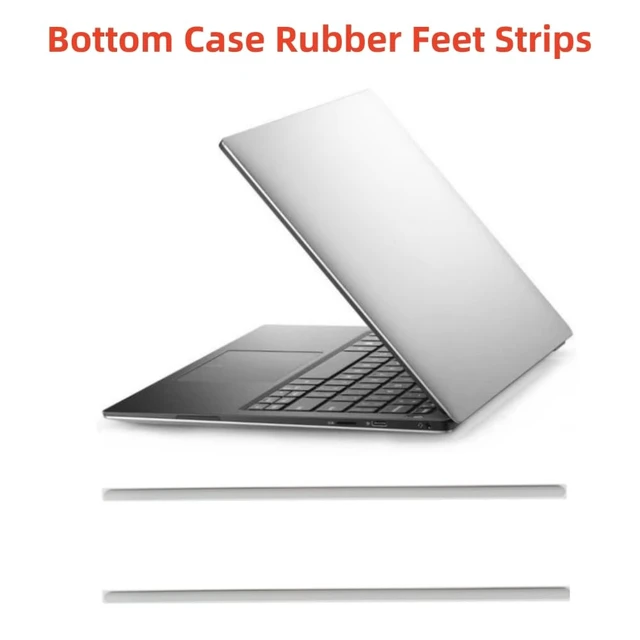 Alt view image 6 of 7 - Rubber Feet Strips Replacement for Dell XPS 13 9370 9380 for Laptop Bottom Case Nonskid Silicone Bumper Rubber Foot Strips