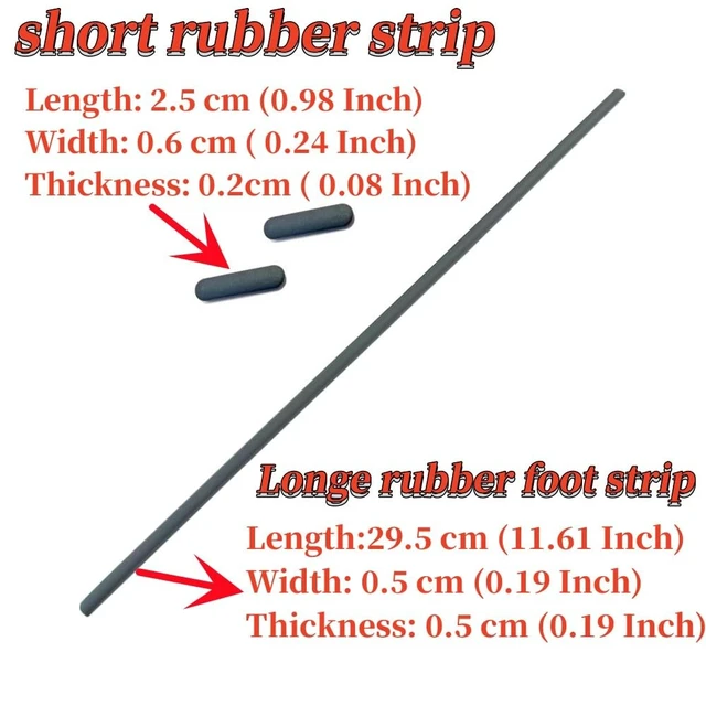 Alt view image 5 of 7 - Silicone Bumper Rubber Foot Strips for Lenovo ThinkBook 15 G2 are | 20VG/15 G2 ITL 20VE/15 G3 ACL 21A4/15 G3 ITL 21A5/15 G4 IAP ABA Shell Bottom Cover Rubber Slip Bumper Foot Pad Replacement