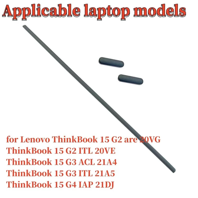 Alt view image 4 of 7 - Silicone Bumper Rubber Foot Strips for Lenovo ThinkBook 15 G2 are | 20VG/15 G2 ITL 20VE/15 G3 ACL 21A4/15 G3 ITL 21A5/15 G4 IAP ABA Shell Bottom Cover Rubber Slip Bumper Foot Pad Replacement
