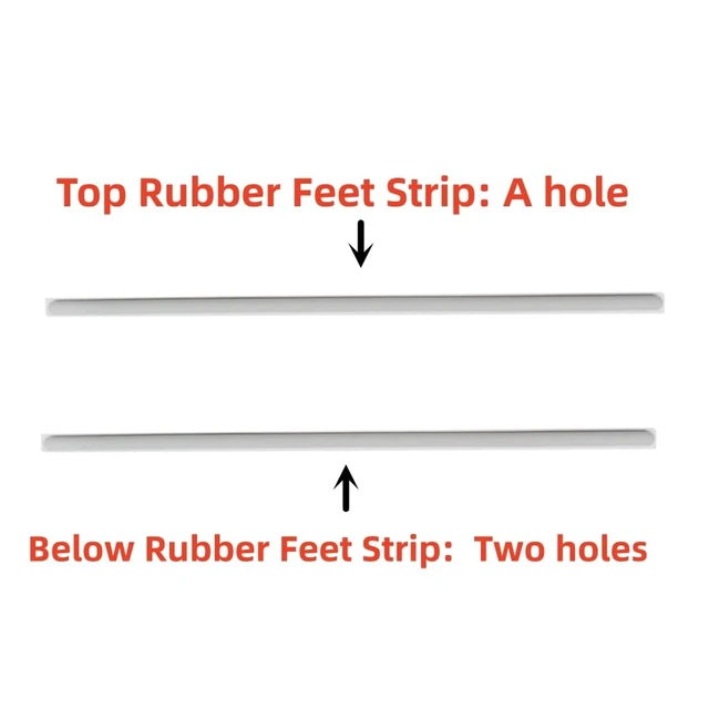 Alt view image 4 of 7 - Laptop Rubber Feet Strips Replacement for Microsoft Surface Laptop Go for Laptop Rear Cover Non-Slip Silicone Bumper Feet Strip Grey