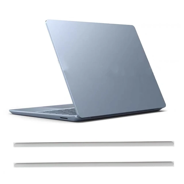 Alt view image 7 of 7 - Laptop Rubber Feet Strips Replacement for Microsoft Surface Laptop Go for Laptop Rear Cover Non-Slip Silicone Bumper Feet Strip Grey