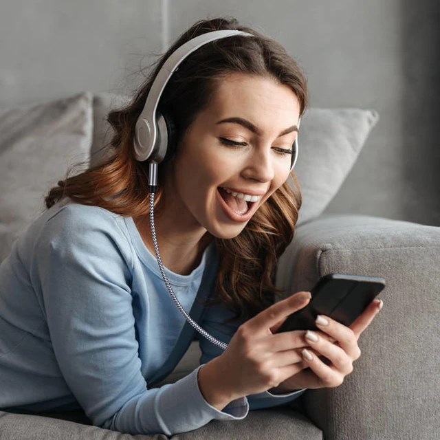 Alt view image 4 of 7 - 3.5mm Audio Extension Cable 1ft, Male to Female for Headphone | 24K gold-plated connector for clear stereo sound, universal aux extender for phones, tablets, speakers, headphones and more.