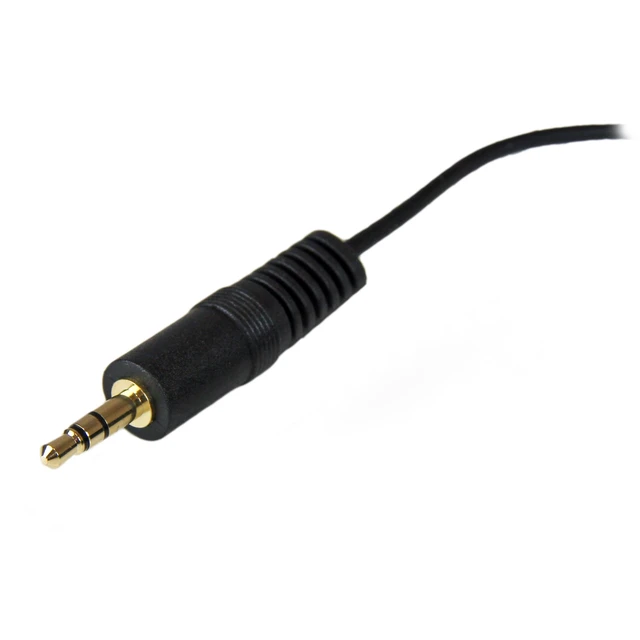 Alt view image 2 of 4 - 12ft Slim 3.5mm Audio Extension Cable, Black (MU12MF) | PC Speaker Extension Audio Cable, Strain Relief, Black, Aux Cable, Male to Female