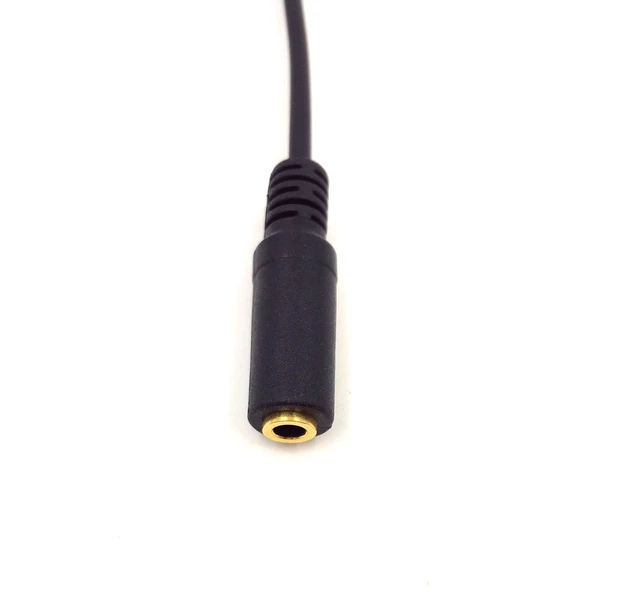 Alt view image 3 of 4 - 3Ft Gold Plated 3.5MM Male to Female AUX Audio Stereo Input 90 Degree Spring Coiled Spiral Extension Cable Black (TRS 3.5M/F)