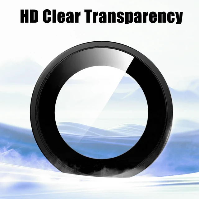 Alt view image 3 of 7 - 2 Pack Camera Lens Protector for iPhone 17 Pro Max/17 Pro 2025,9H Tempered Glass Scratch Resistant Metal Ring Camera Cover,Case Friendly Camera Screen Protector Accessories,Black