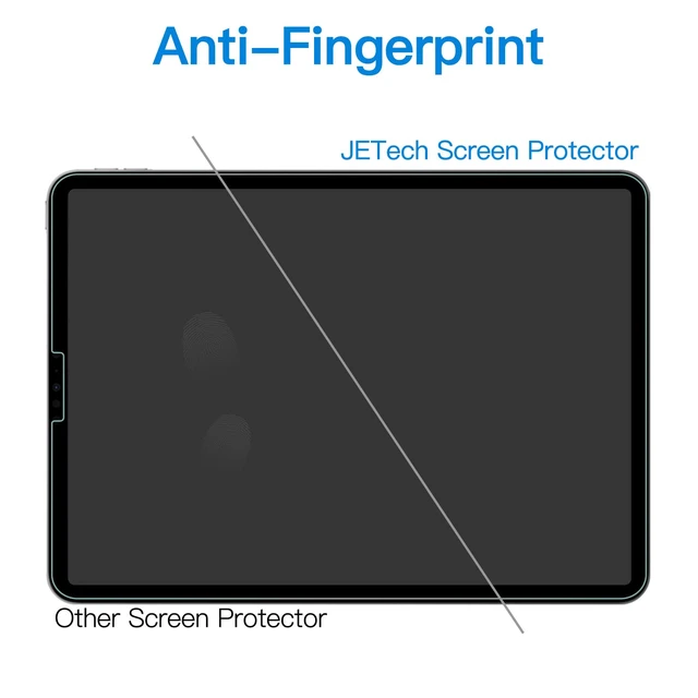 Alt view image 7 of 7 - Screen Protector for iPad Pro 11" & iPad Air 5/4 10.9", 1-Pack | For iPad Air 5/4 10.9" (2022/2020) & Pro 11" (2022/2021/2020/2018), HD Clear, Anti-Scratch Tempered Glass