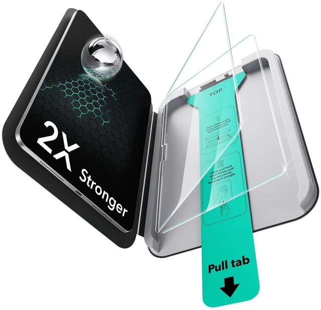 Main image of 2 Pack Screen Protector for iPad Pro 11 Inch M5/M4, 9H Glass | 2025/2024, Tempered Glass Film with UltraFit Tray, Apple Pencil Support, HD Clarity, Bubble Free & Scratch Resistant