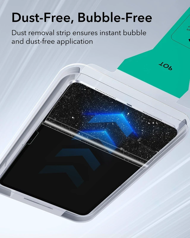Alt view image 5 of 7 - 2 Pack Screen Protector for iPad Pro 11 Inch M5/M4, 9H Glass | 2025/2024, Tempered Glass Film with UltraFit Tray, Apple Pencil Support, HD Clarity, Bubble Free & Scratch Resistant