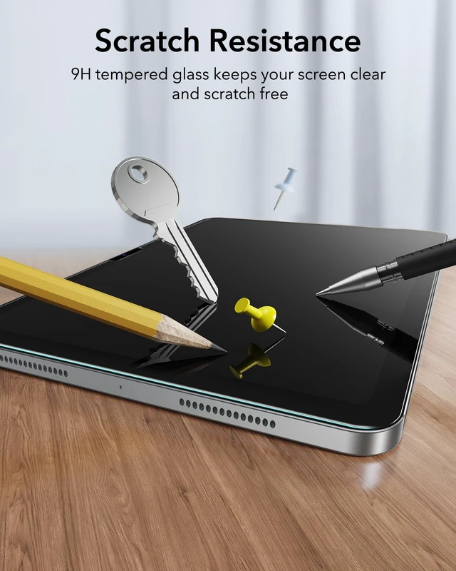 Alt view image 7 of 7 - 2 Pack Screen Protector for iPad Pro 11 Inch M5/M4, 9H Glass | 2025/2024, Tempered Glass Film with UltraFit Tray, Apple Pencil Support, HD Clarity, Bubble Free & Scratch Resistant