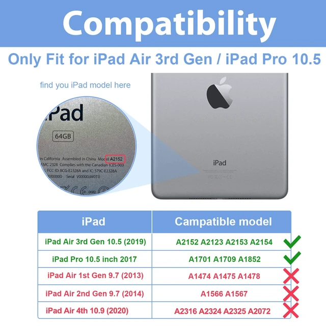 Alt view image 2 of 7 - 2 Pack Screen Protector for iPad Air 3/iPad Pro 10.5 (2019/2017) | 9H Tempered Glass, True Touch Sensitivity, Ultra Clear & Stylus Compatible, Scratch & Shock Resistant