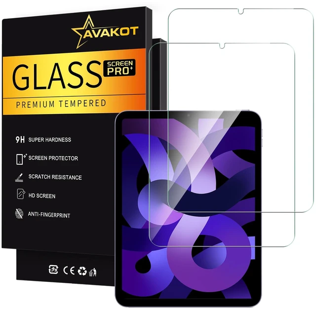 Main image of 2 Pack Tempered Glass Screen Protector for iPad Air 4/5 & Pro 11 | nti-Scratch & Touch Sensitive Film, Fits 10.9" iPad Air 4 2020 / Air 5 2022 & iPad Pro 11 Inch
