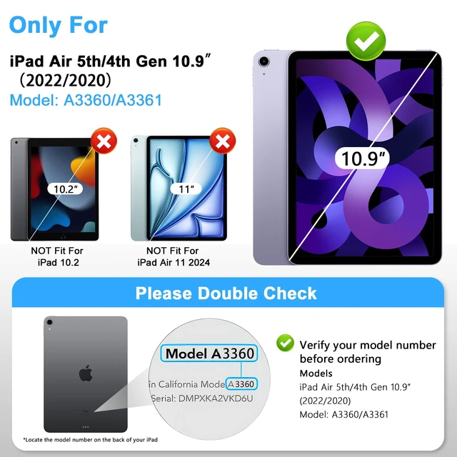 Alt view image 2 of 7 - 2 Pack Tempered Glass Screen Protector for iPad Air 4/5 & Pro 11 | nti-Scratch & Touch Sensitive Film, Fits 10.9" iPad Air 4 2020 / Air 5 2022 & iPad Pro 11 Inch