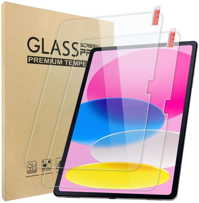 Main image of 2-Pack Screen Protector Compatible with iPad A16 2025 11th Generation 11 Inch / 10th Generation 2022 10.9 Inch, Tempered Glass Clear Film, Anti-Scratch, 9H Hardness, Easy Installation