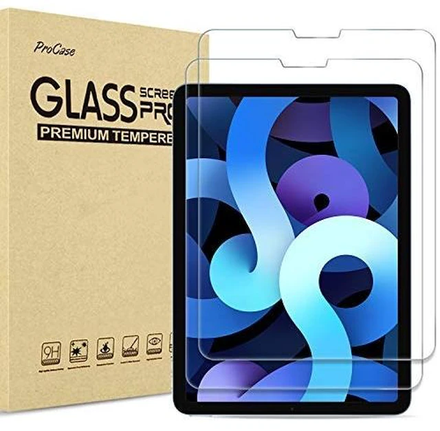 Main image of 2 Pack iPad Air 5 2022 / Air 4 2020 Screen Protector, iPad Pro 11 2021 2020 2018 Tempered Glass Screen Film Guard for 10.9 inch iPad Air 5th Gen/Air 4th Gen, iPad Pro 11" 3rd 2nd 1st Gen