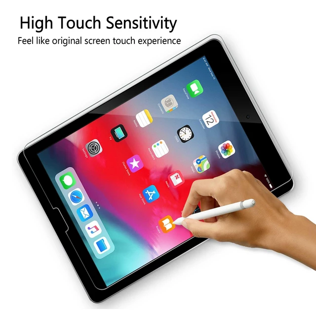 Alt view image 7 of 7 - Screen Protector for iPad 10.9" and Pro 11", 2 Pack | Compatible with Pro 11 4th/3rd/2nd Gen, 9H Tempered Glass, HD Clarity, Scratch Resistant, Compatible with Apple Pencil