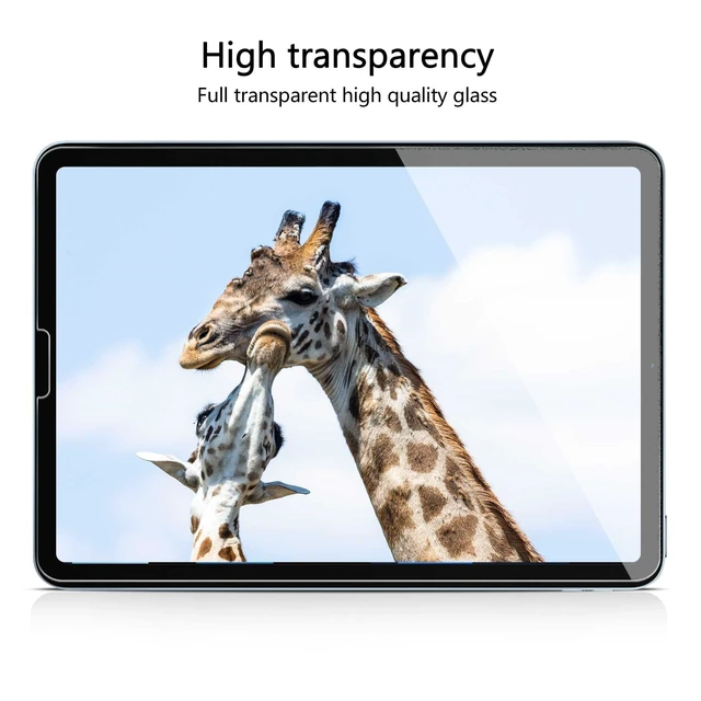 Alt view image 4 of 7 - Screen Protector for iPad 10.9" and Pro 11", 2 Pack | Compatible with Pro 11 4th/3rd/2nd Gen, 9H Tempered Glass, HD Clarity, Scratch Resistant, Compatible with Apple Pencil
