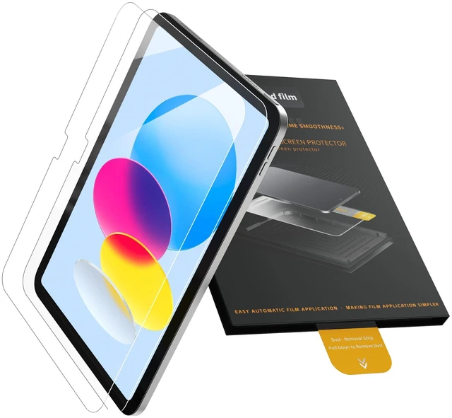 Main image of Screen Protector for iPad A16 11th/10th generation, HD Clarity | 9H+ Tempered Glass with Installation Box, Anti-Scratch, Apple Pen Compatible, Bubble-Free, 2 Pack screen protector ipad a16