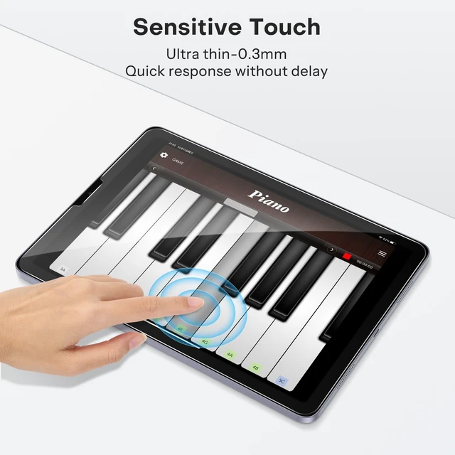 Alt view image 6 of 7 - Screen Protector for iPad Air 5th/4th Generation & iPad Pro 11 inch | Tempered Glass for iPad Air 5/4 (10.9", 2022/2020) & iPad Pro 11 (2022-2019) Case Friendly, Apple Pencil Compatible, 2 Pack