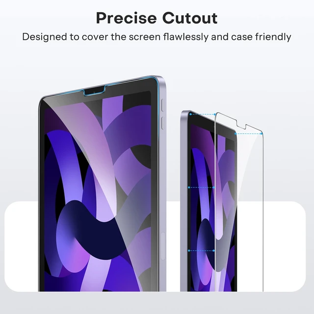Alt view image 7 of 7 - Screen Protector for iPad Air 5th/4th Generation & iPad Pro 11 inch | Tempered Glass for iPad Air 5/4 (10.9", 2022/2020) & iPad Pro 11 (2022-2019) Case Friendly, Apple Pencil Compatible, 2 Pack