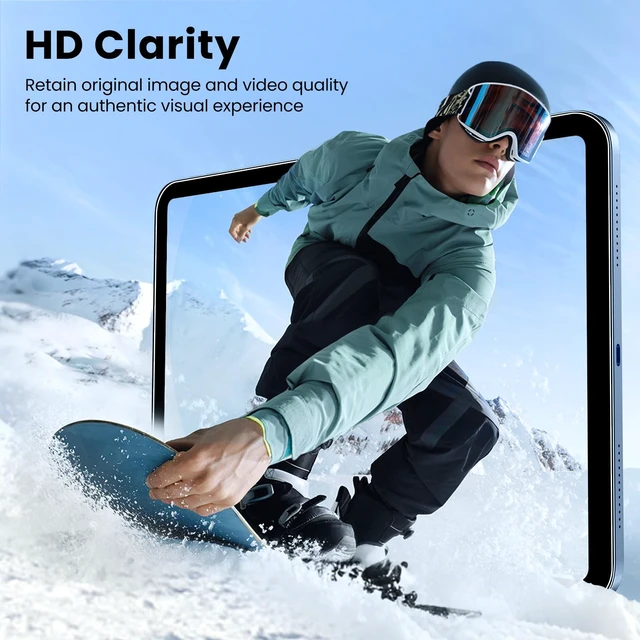 Alt view image 7 of 7 - Screen Protector for iPad A16 11th/10th Generation, 2 Pack | 9H+ Tempered Glass, Ultra Clear, Scratch Resistant, Bubble Free, Compatible with Apple Pencil, Comes with Easy-Install Box